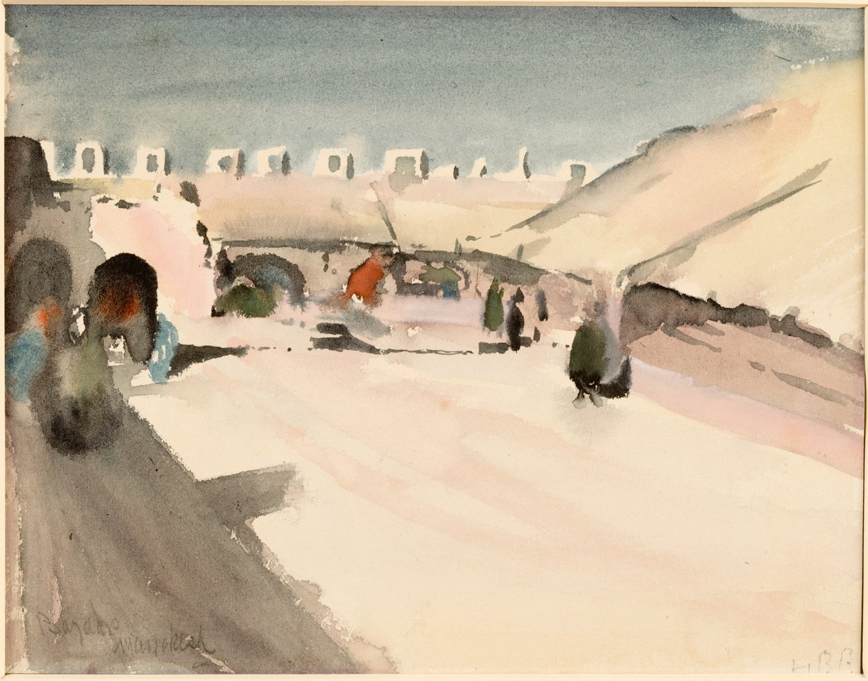 Tanger (pastel a toaleta na papíře) od Hercules Brabazon Brabazon
