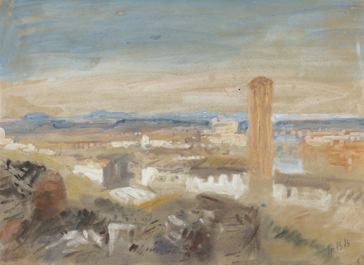 Campanile mezi ruinami. od Hercules Brabazon Brabazon