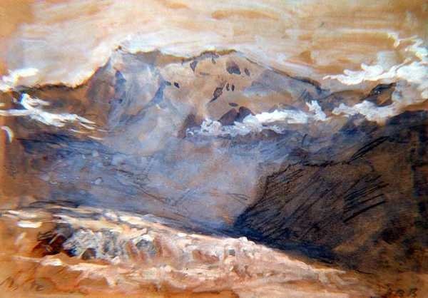 Monte Rosa od Hercules Brabazon Brabazon