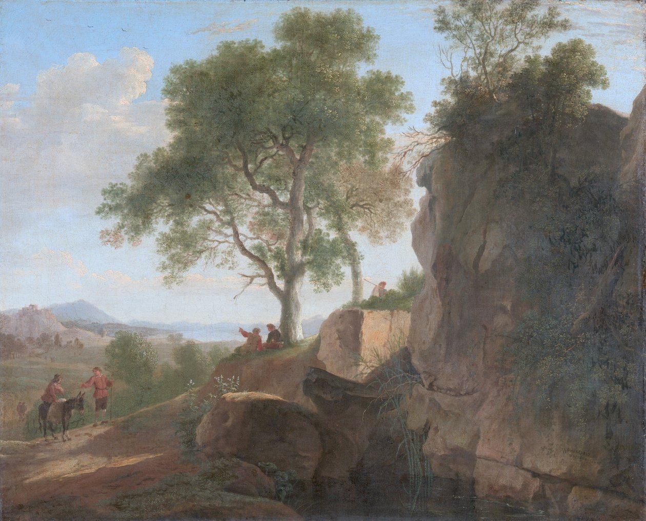 Italská krajina. od Herman van Swanevelt