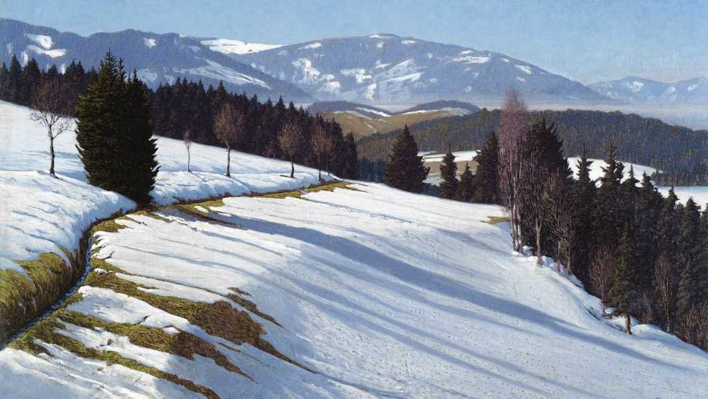 Černý les v pozadí Schauinsland od Hermann Dischler