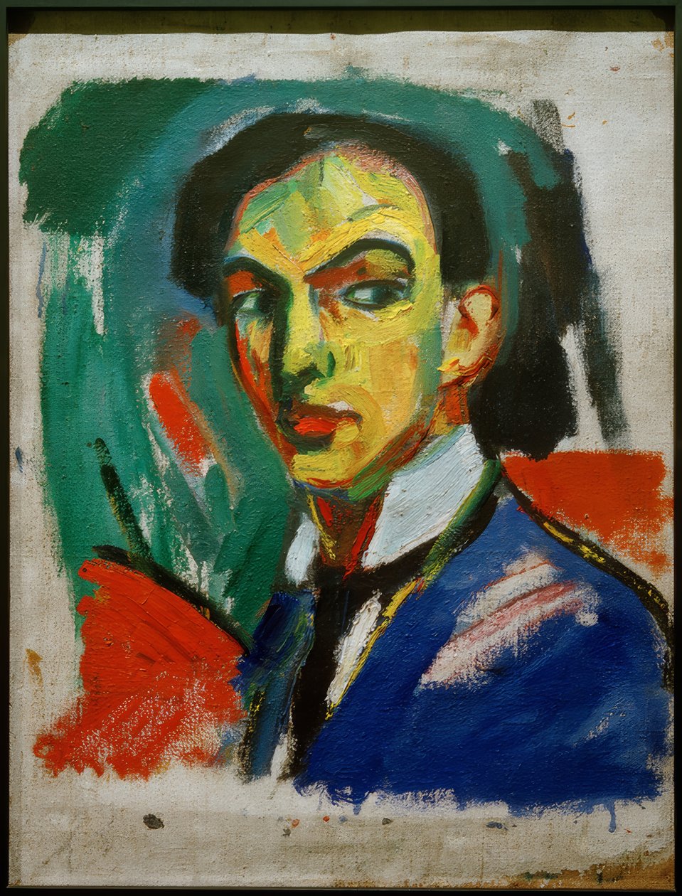 Skica pro autoportrét od Hermann Stenner