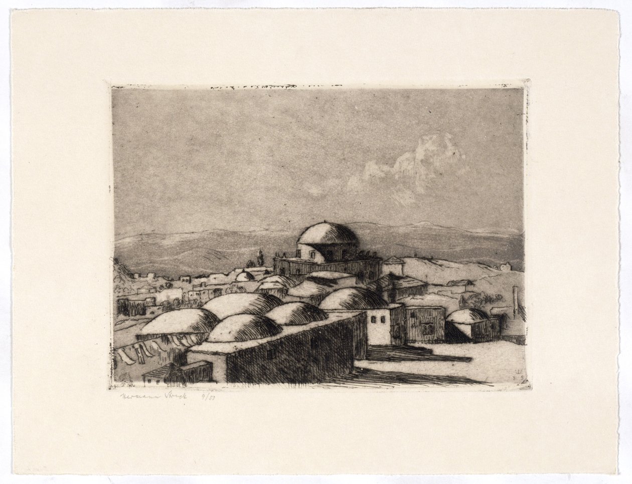 Jeruzalém, Churwah od Hermann Struck