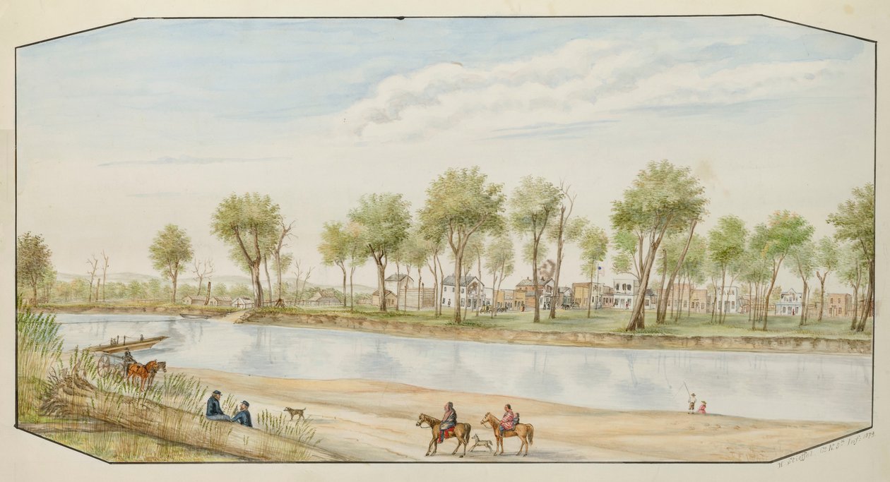 Miles City, Montana, 1879. od Hermann Stieffel