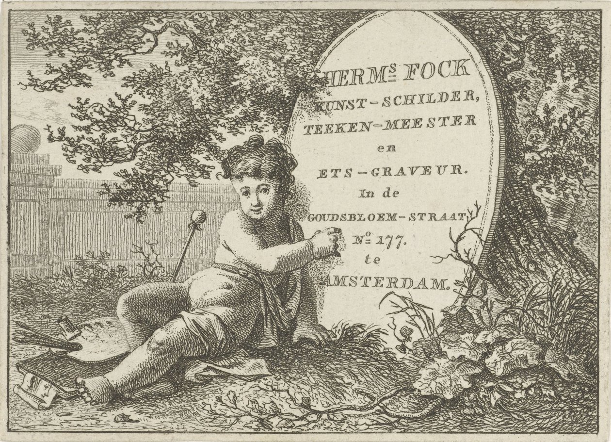 Vizitka Hermanus Fock od Hermanus Fock