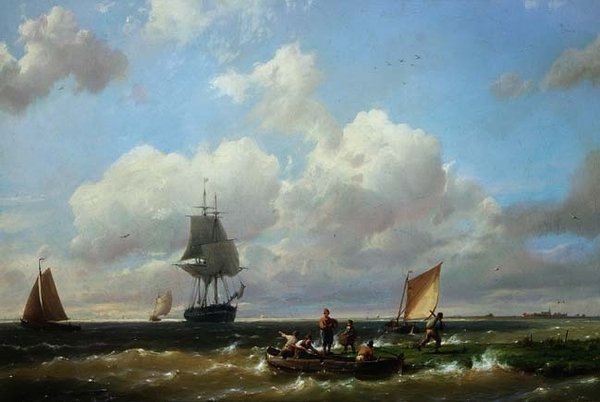 U Helvoetsluys, Isle of Voorne od Hermanus Koekkoek