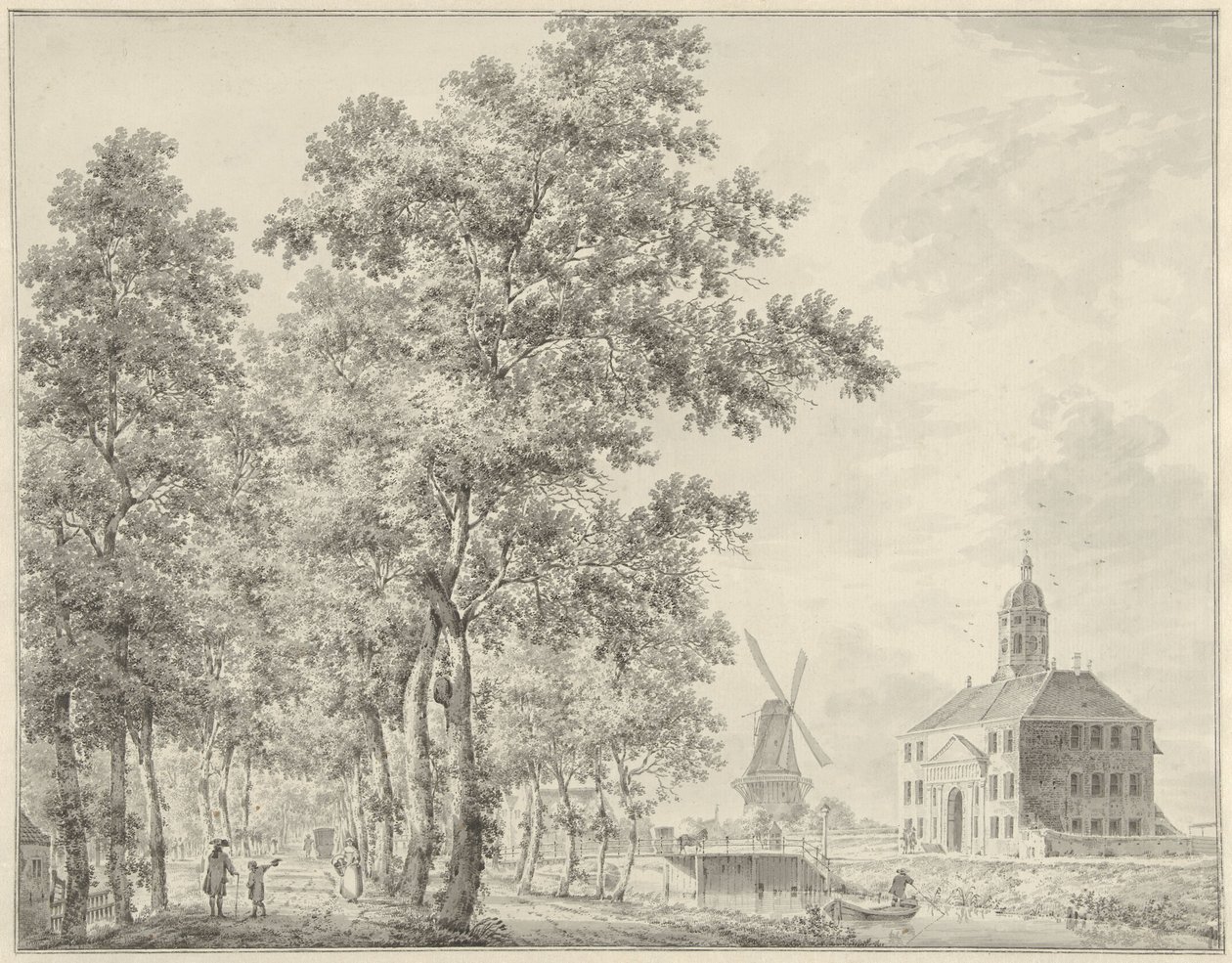 Muiderpoort v Amsterdamu od Hermanus Petrus Schouten