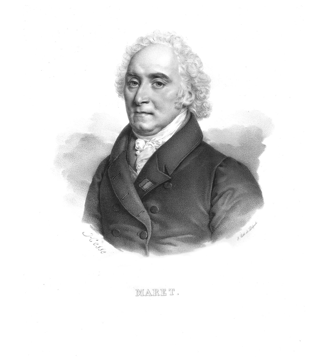 Hugues-Bernard Maret, vévoda de Bassano, 20. léta 19. století. od Hesse