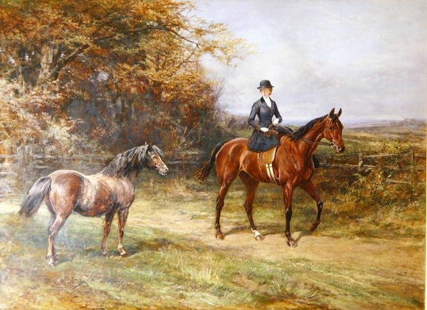 Lady Denmanová (1884-1954) (olej na plátně) od Heywood Hardy
