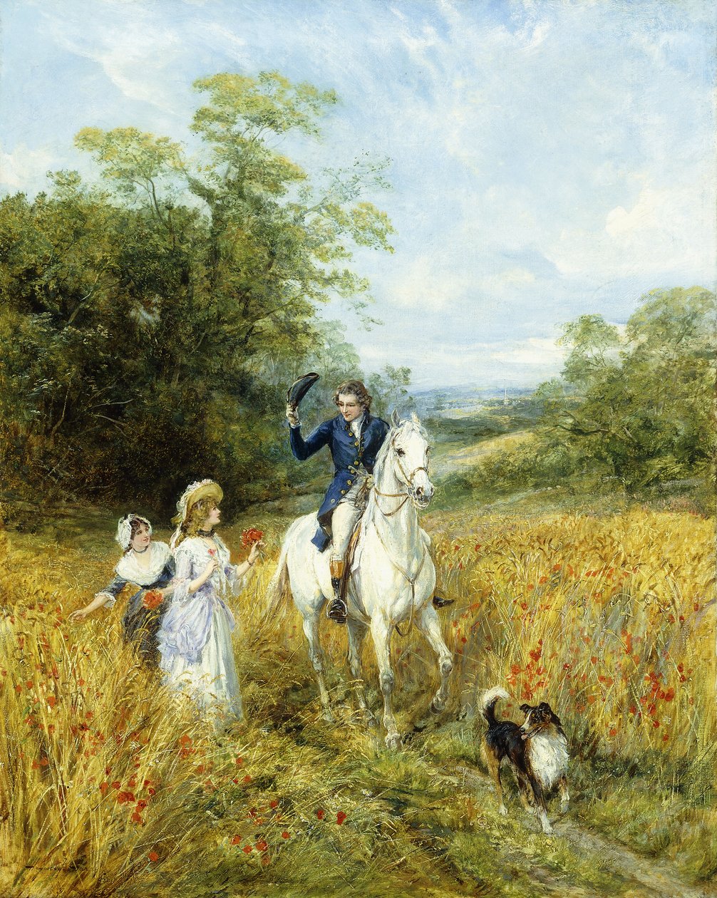 Ranní jízda, od Heywood Hardy