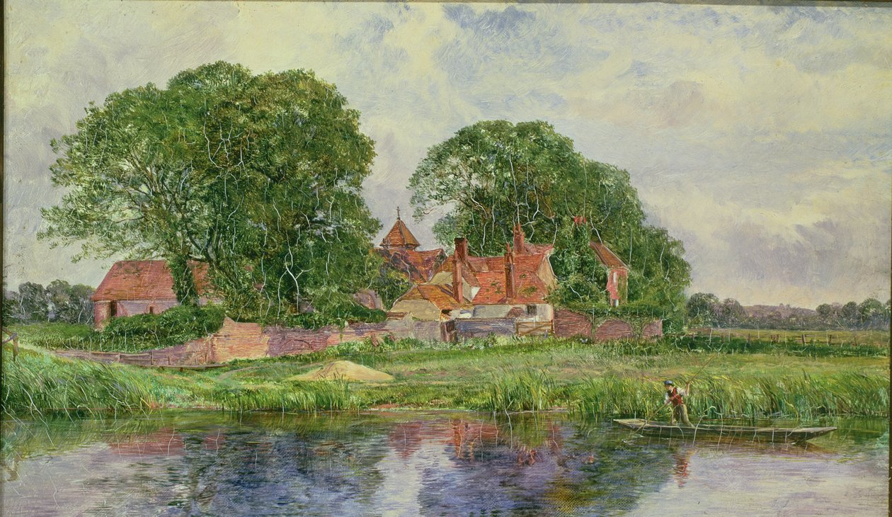 Starý panský dvůr od Heywood Hardy