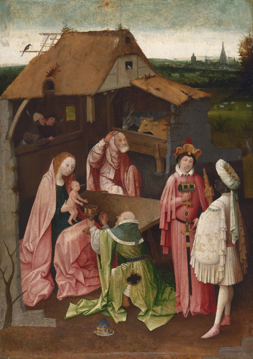 Klanění tří králů od Hieronymus Bosch