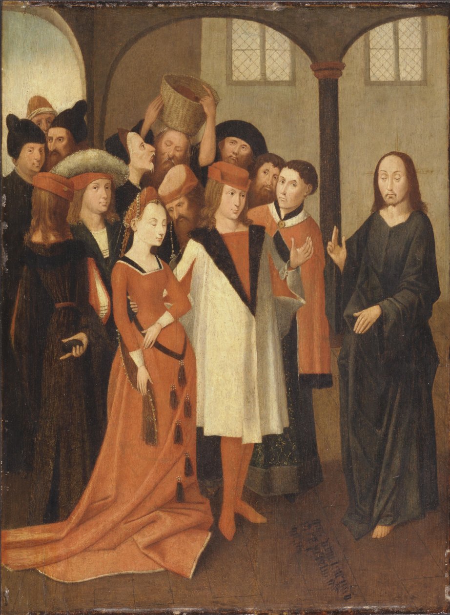 Kristus a cizoložnice od Hieronymus Bosch