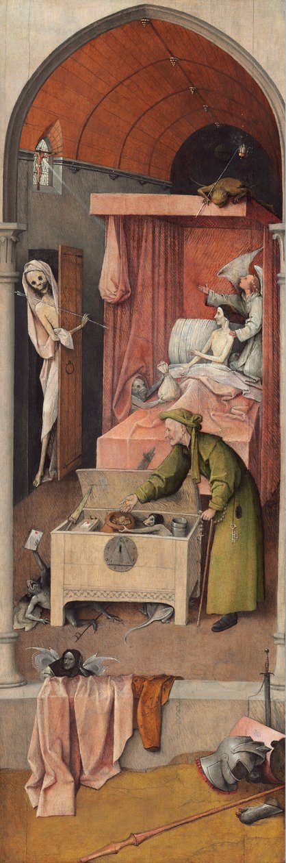 Smrt a lakomec od Hieronymus Bosch