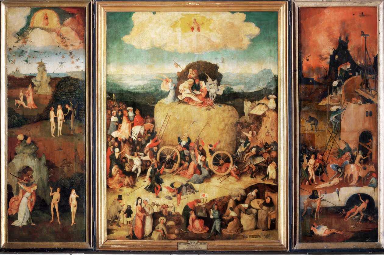 Vozík na seno od Hieronymus Bosch