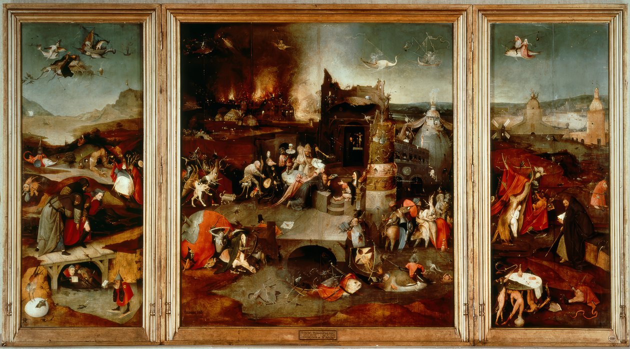 Pokušení svatého Antonína od Hieronymus Bosch