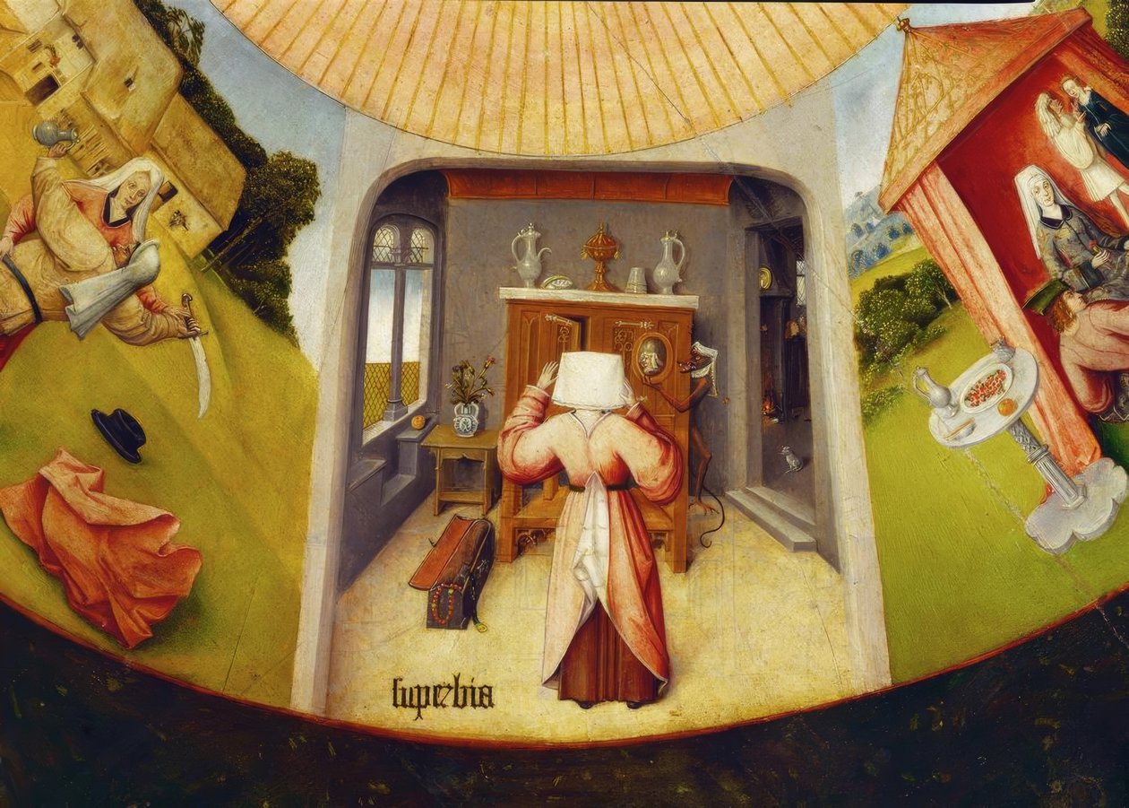 Sedm hlavních hříchů a čtyři poslední věci od Hieronymus Bosch