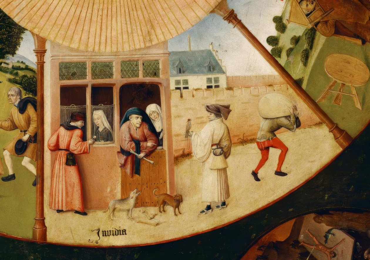 Sedm hlavních hříchů a čtyři poslední věci od Hieronymus Bosch