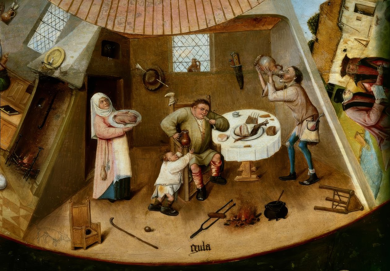 Sedm hlavních hříchů a čtyři poslední věci od Hieronymus Bosch