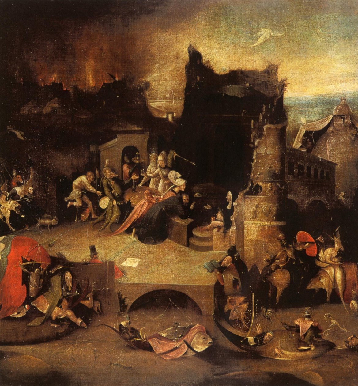 Pokušení svatého Antonína od Hieronymus Bosch