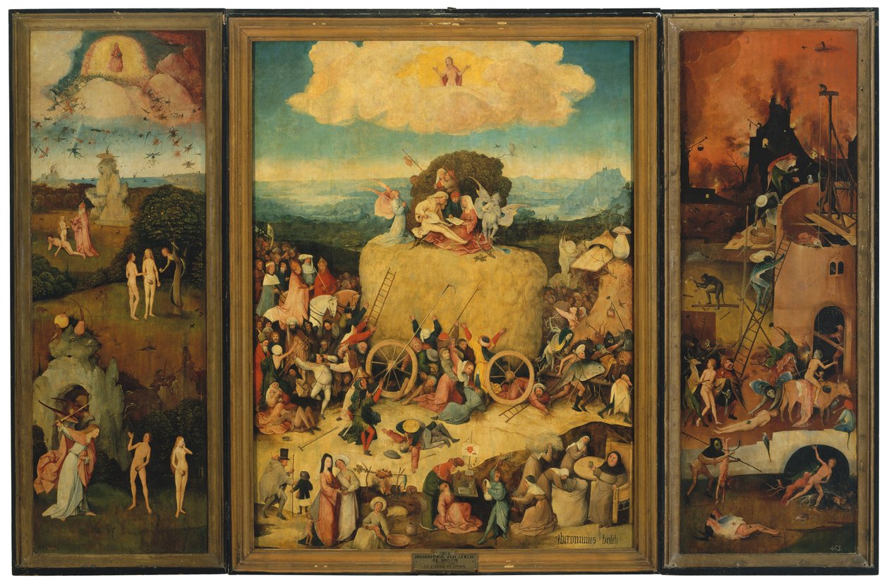 Triptych sena od Hieronymus Bosch