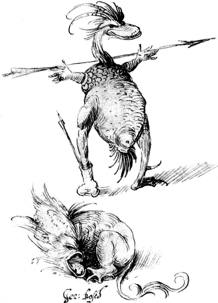 Dvě příšery od Hieronymus Bosch