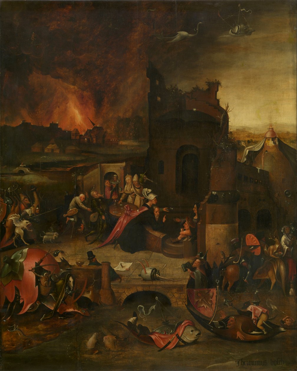 Pokušení svatého Antonína Velikého Egypta (Antverpy) od Hieronymus Bosch