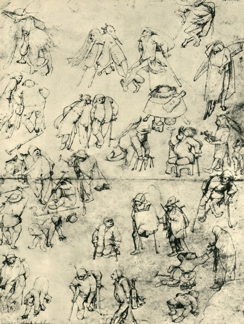 Žebráci, 15.-16. století, 1943 od Hieronymus Bosch