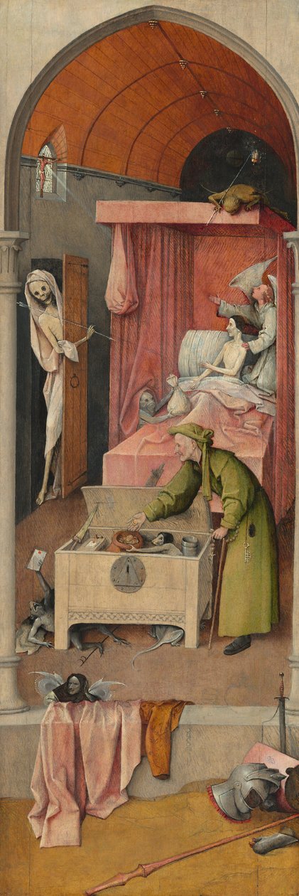 Smrt a lakomec od Hieronymus Bosch