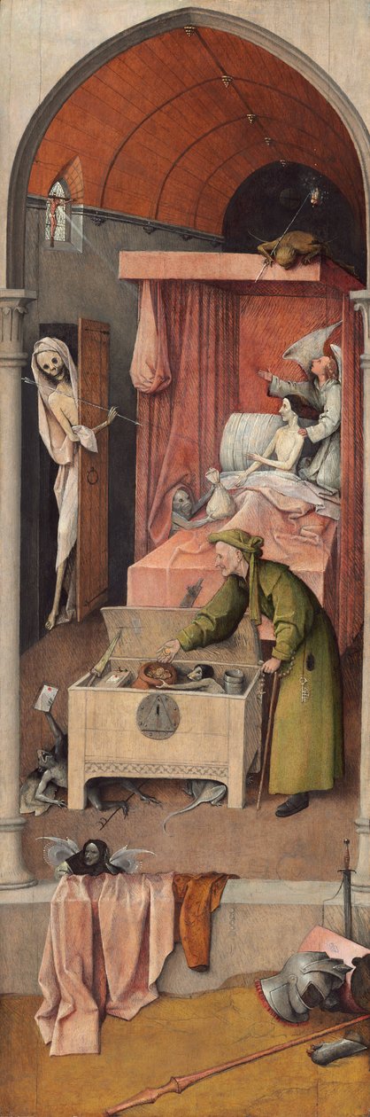 Smrt a lakomec od Hieronymus Bosch