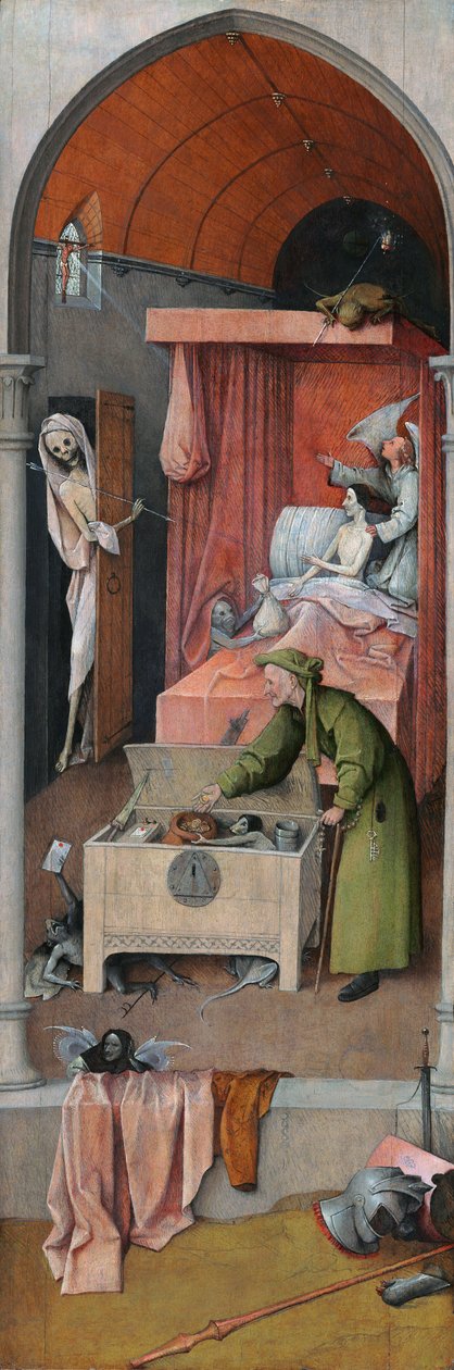Smrt a lakomec od Hieronymus Bosch