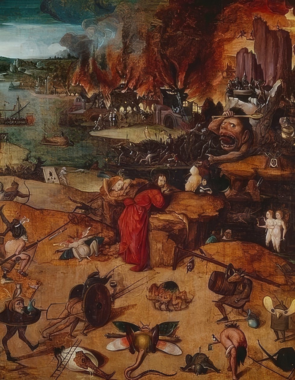 Pokušení svatého Antonína od Hieronymus Bosch