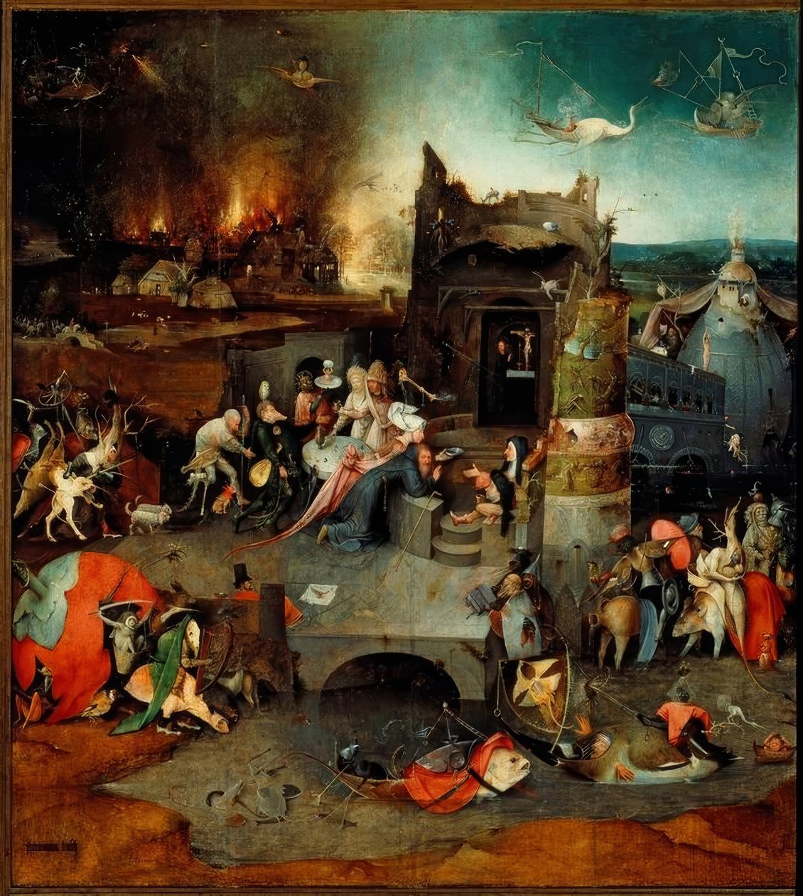 Pokušení svatého Antonína od Hieronymus Bosch