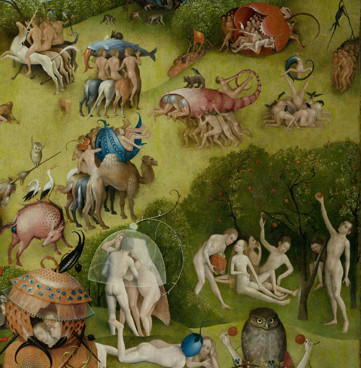 Zahrada pozemských rozkoší, 1490-1500 od Hieronymus Bosch