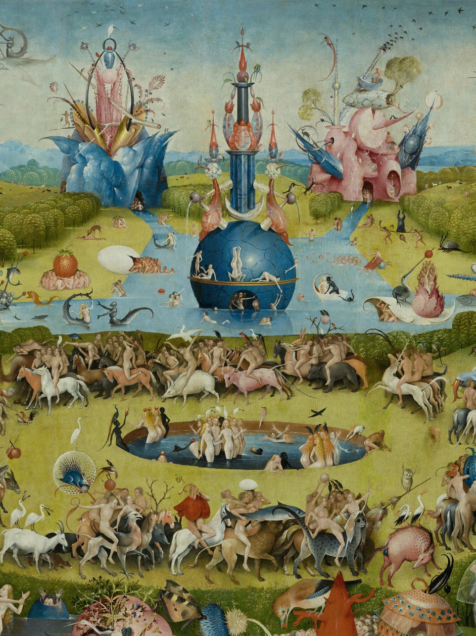 Zahrada pozemských rozkoší, 1490-1500 od Hieronymus Bosch