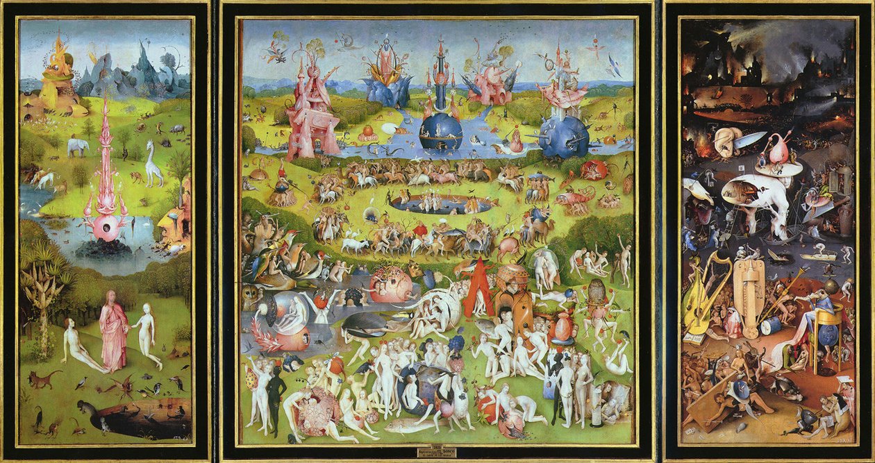 Zahrada pozemských rozkoší, 16. století. od Hieronymus Bosch