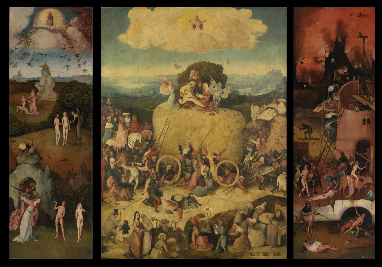 The Haywain Triptych, c. 1516 od Hieronymus Bosch