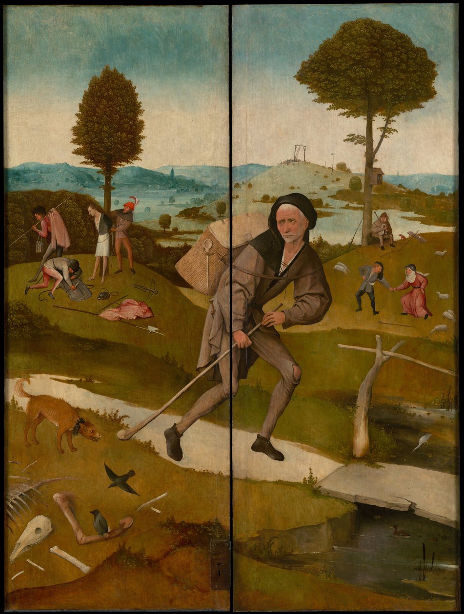 Triptych Haywain, asi 1516 (exteriér) od Hieronymus Bosch