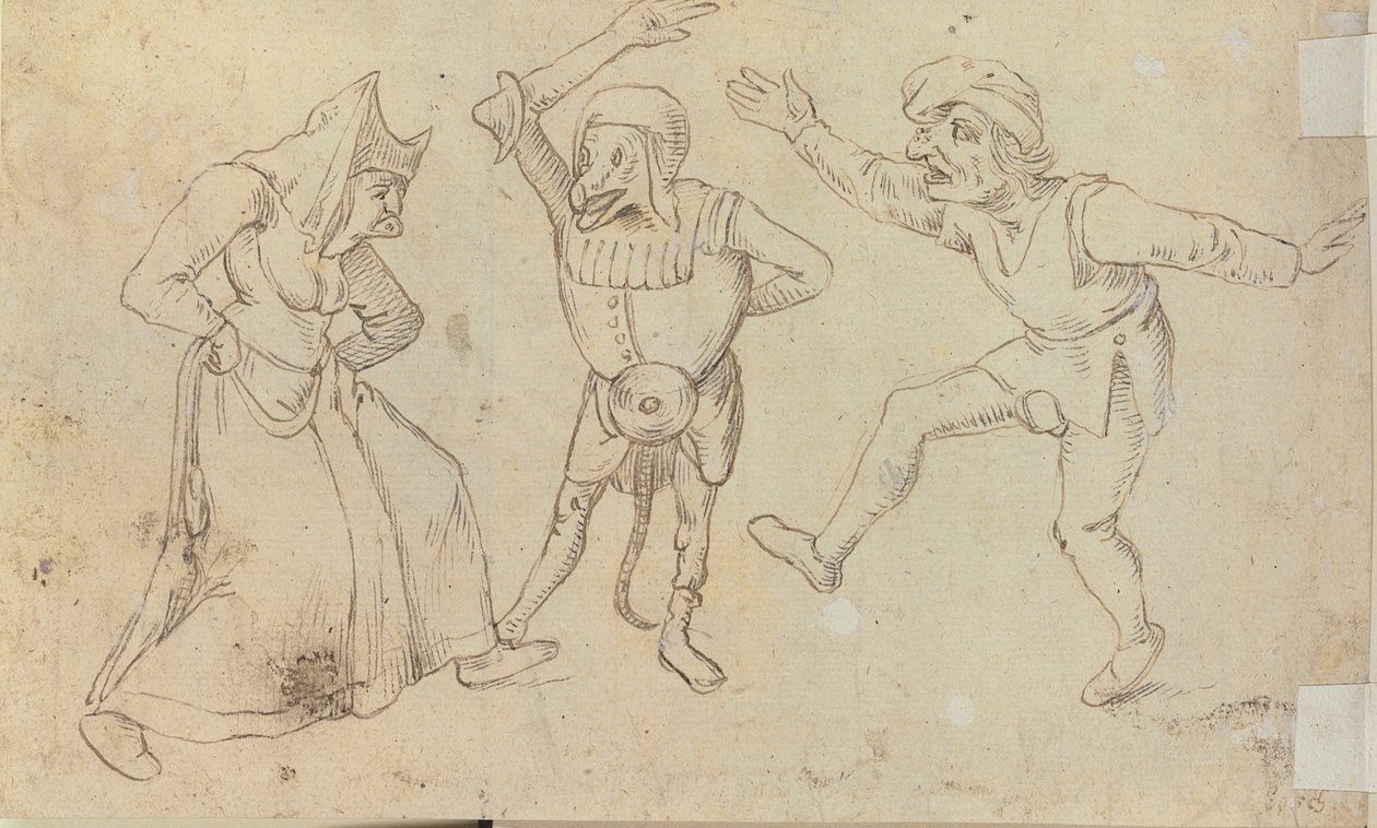 Tři taneční postavy od Hieronymus Bosch