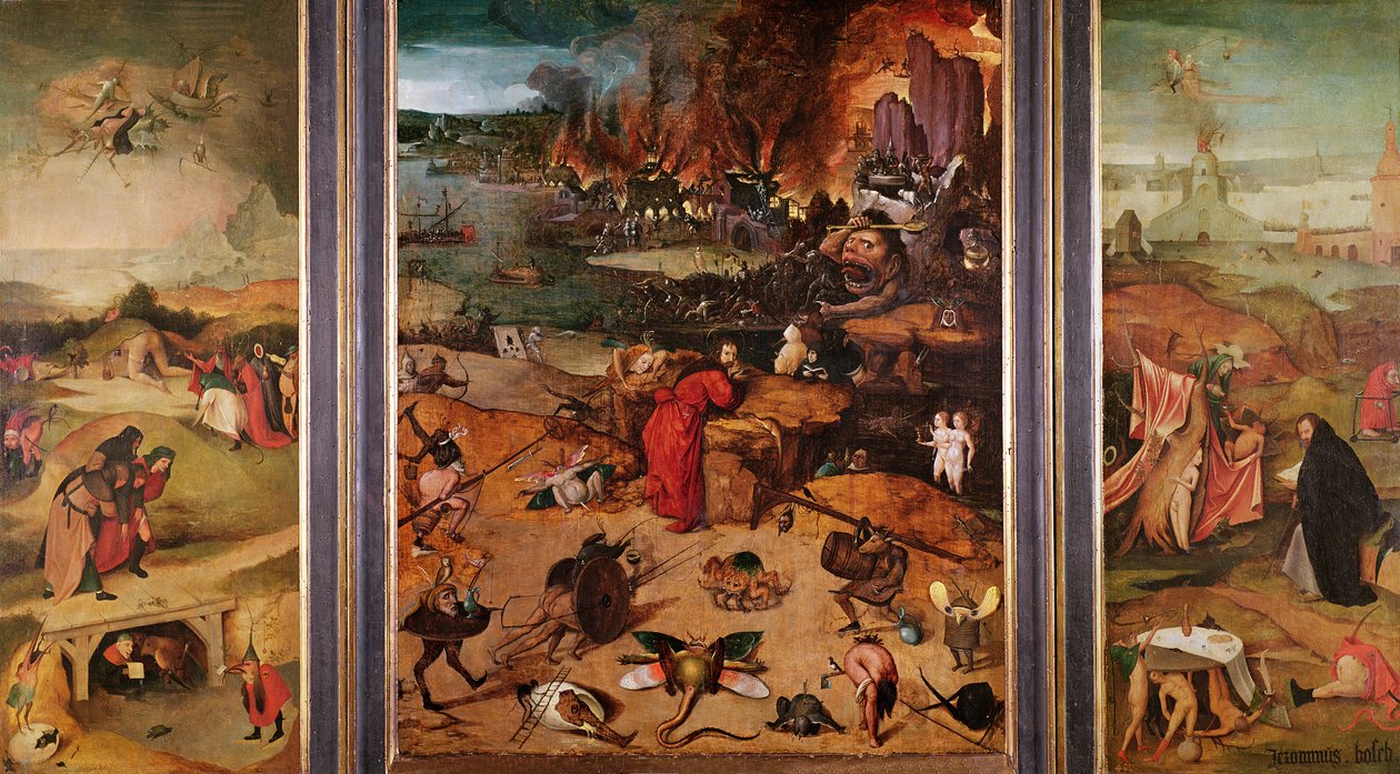 Triptych Pokušení svatého Antonína od Hieronymus Bosch