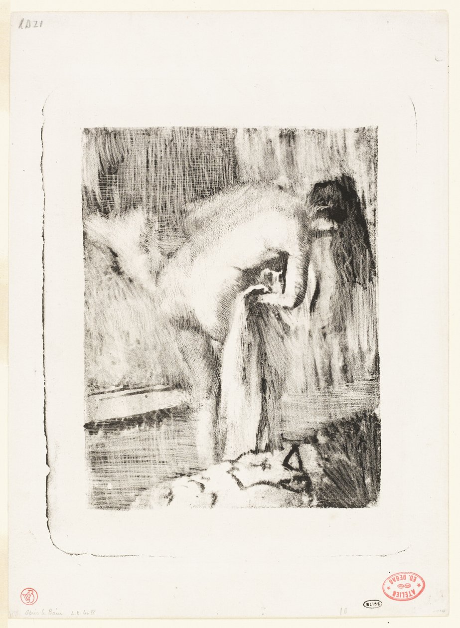 Po koupeli II od Hilaire Germain Edgar Degas