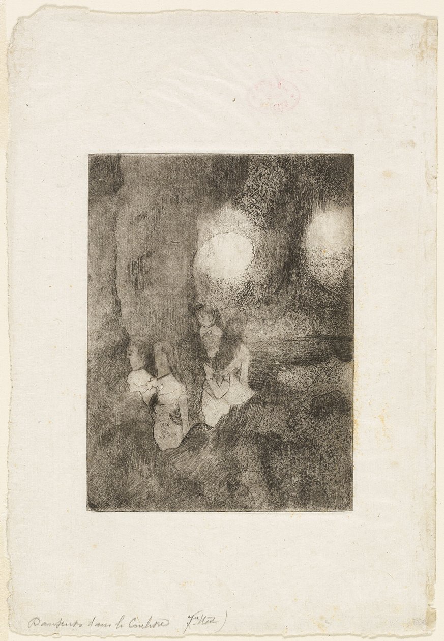 Tanečníci v křídlech od Hilaire Germain Edgar Degas