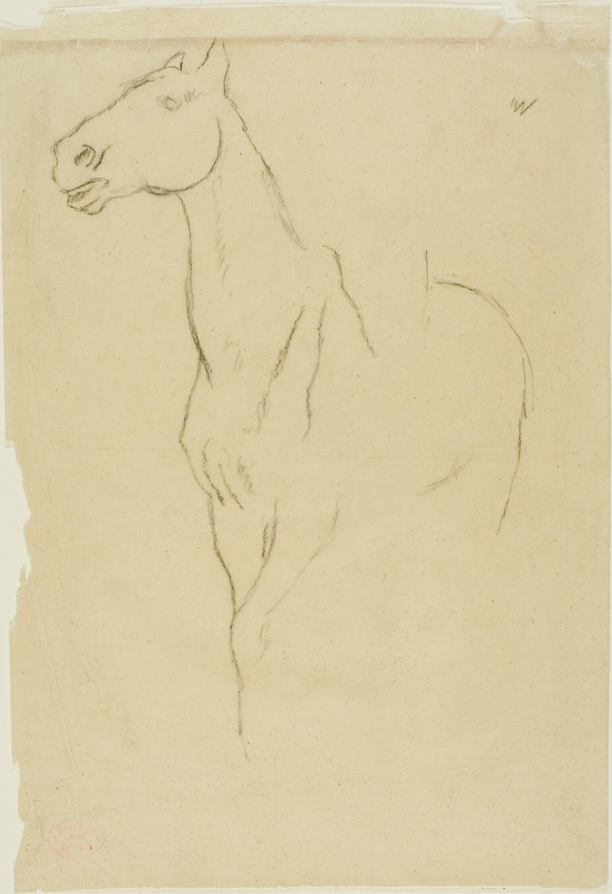 Tříčtvrteční kůň od Hilaire Germain Edgar Degas