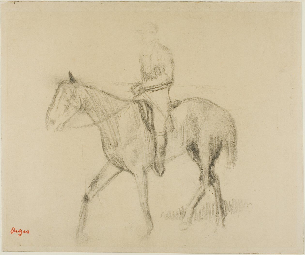 Kůň a jezdec od Hilaire Germain Edgar Degas
