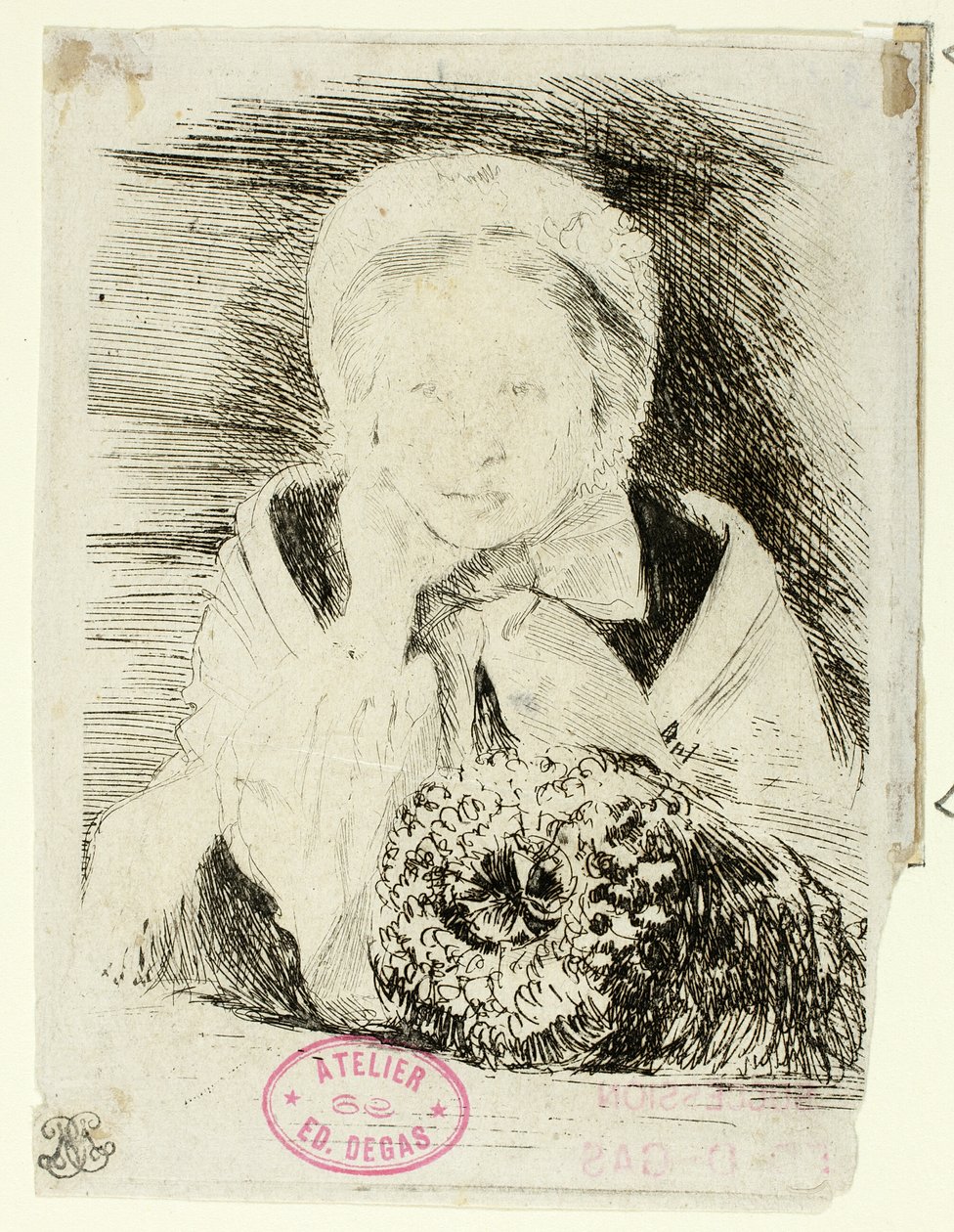 Marguerite Degas, umělcova sestra od Hilaire Germain Edgar Degas