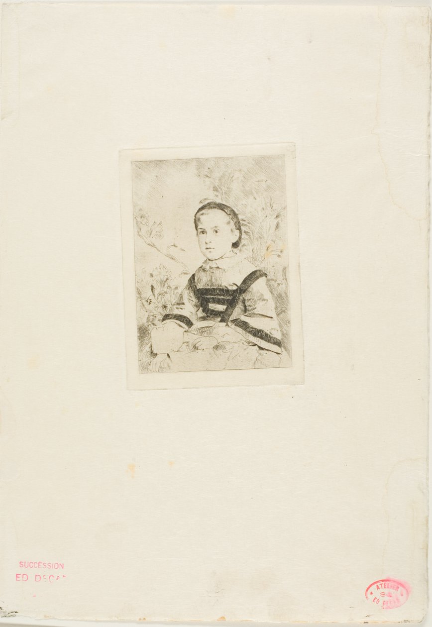 Mlle. N. Wolkonska, druhá deska od Hilaire Germain Edgar Degas