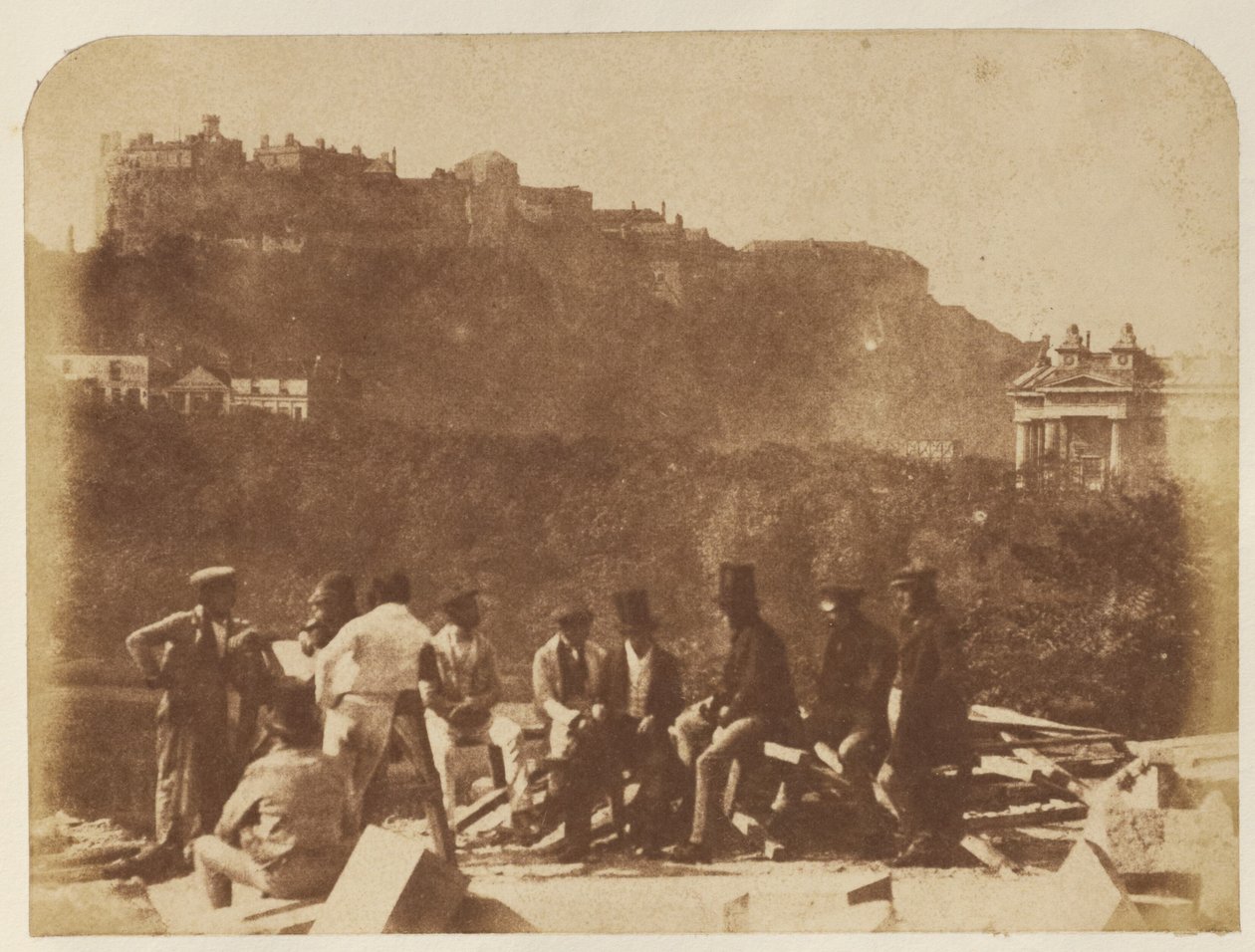 [Hrad ze Scottova pomníku] od Hill and Adamson