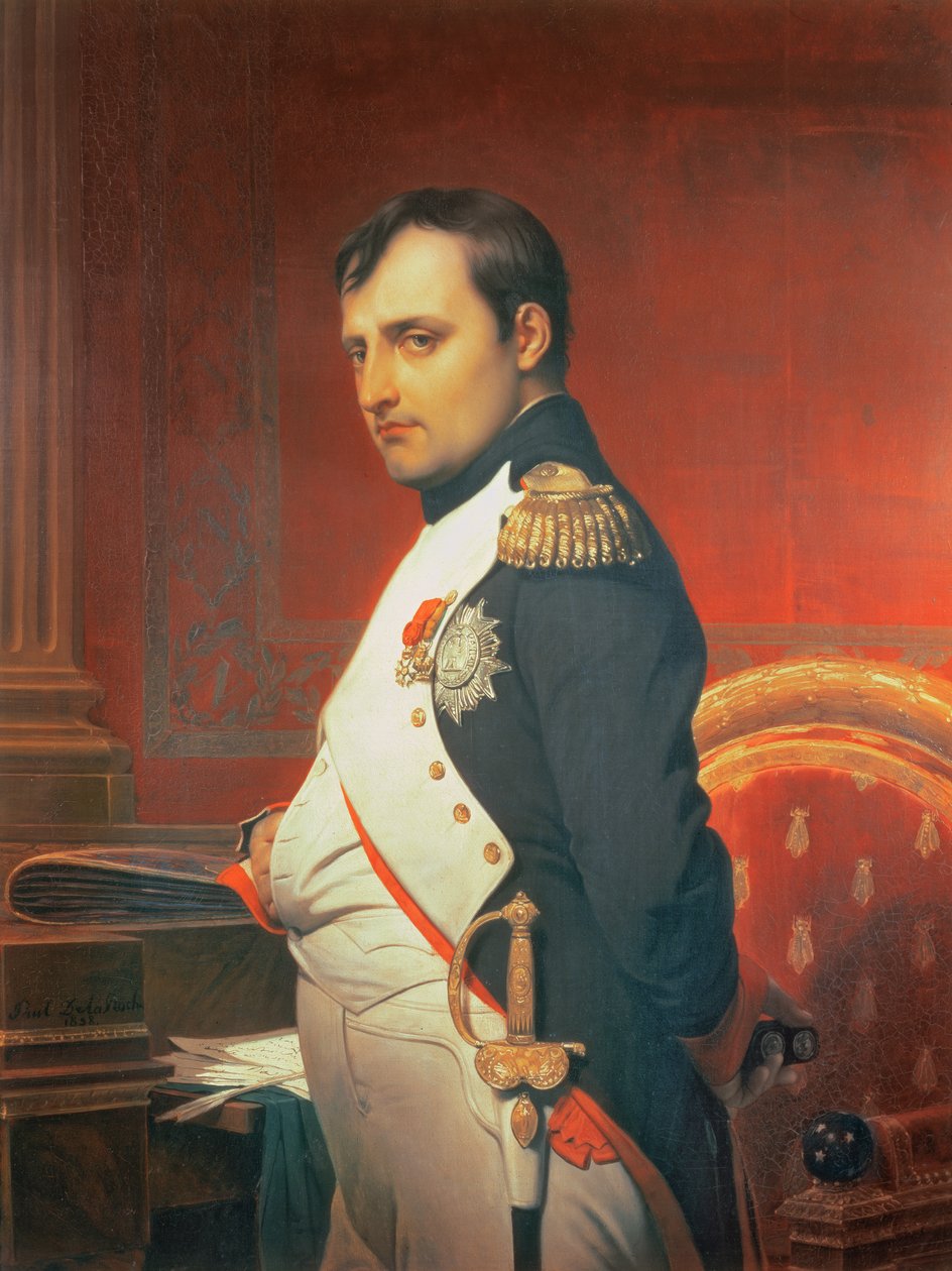 Napoleon (1769-1821) ve své Studii od Hippolyte Delaroche