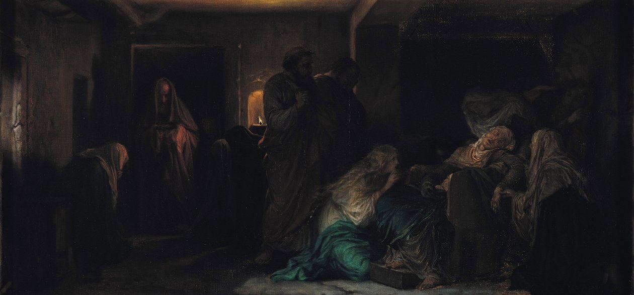 Panenská mdloba, 1856 od Hippolyte Delaroche