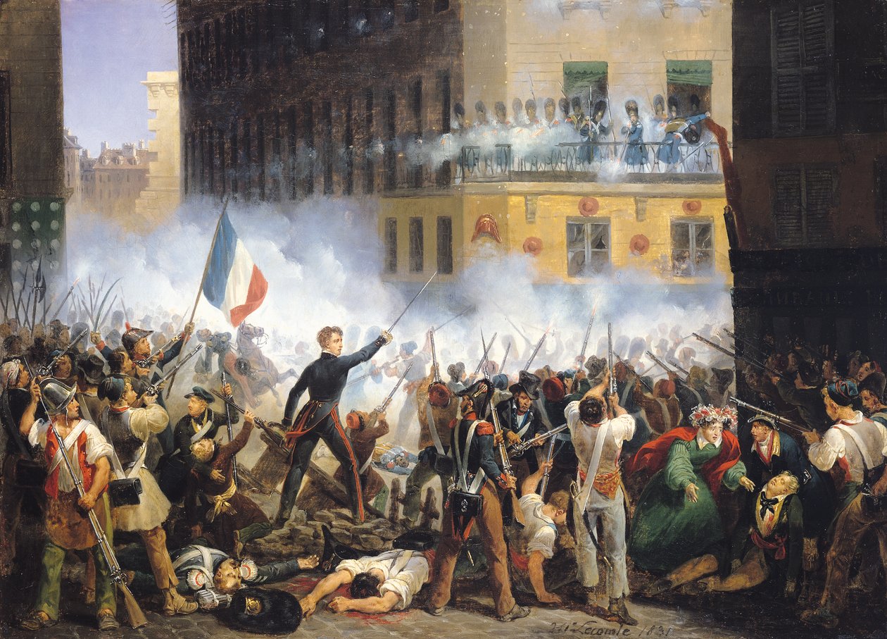 Bitva v rue de Rohan, 28. července 1830, 1831 od Hippolyte Lecomte